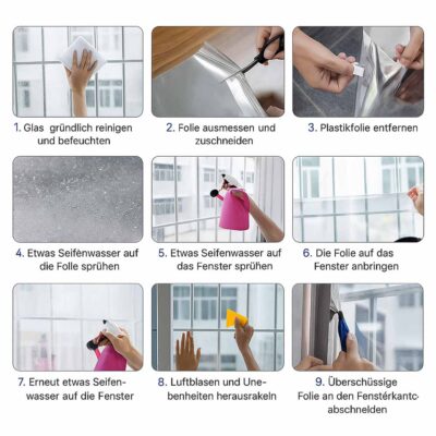 Selbstklebende Spiegelfolie