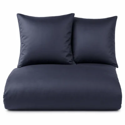 Lyocell Bettwäsche-Set mit 2 Kissenbezügen 80 × 80 cm, Reißverschluss & Eckbändchen, 135 × 200 oder 155 × 220 cm