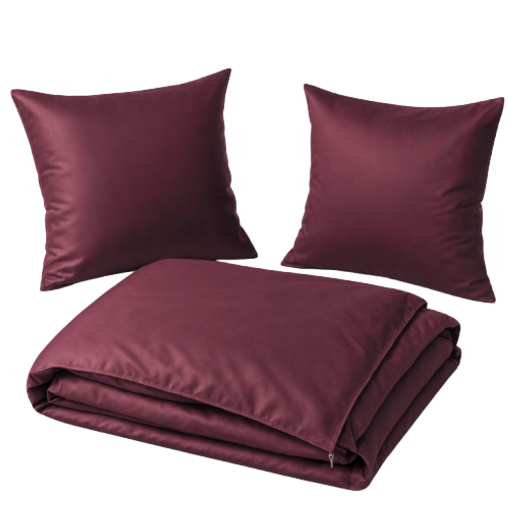 Lyocell Bettwäsche-Set mit 2 Kissenbezügen