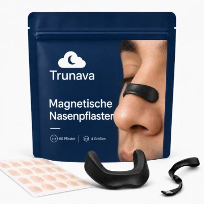 Magnetische Nasenpflaster – 60 Einwegpflaster, 4 wiederverwendbare Magnetgrößen & Applikator