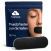 Mundpflaster zum Schlafen, 36 Stück – schwarz, atmungsaktiv, latexfrei, Baumwoll-Stretch