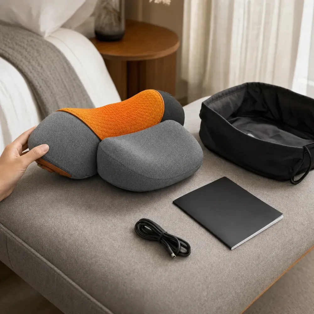 Trunava Nackenmassagegerät mit Wärme, Vibration & sanfter Streckung