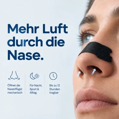 Schwarze Nasenpflaster, 35 Stück