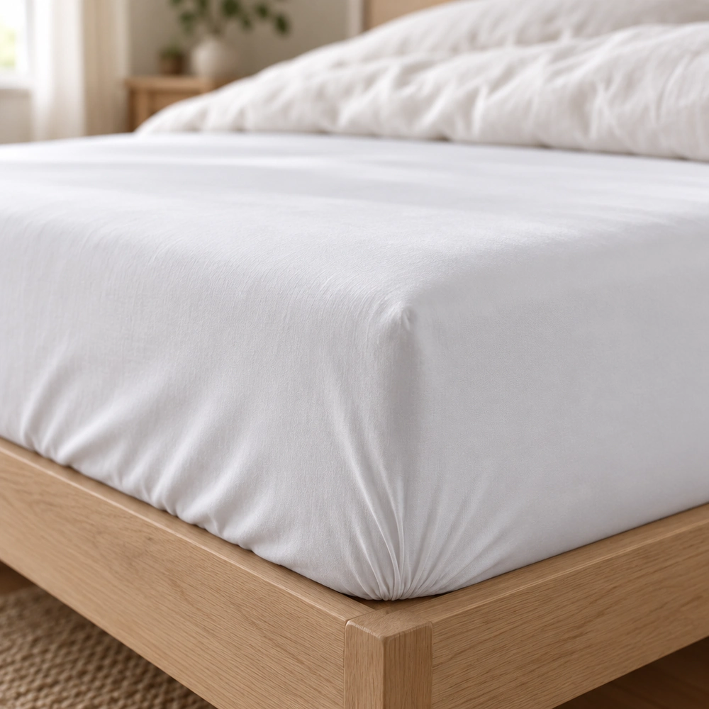 Tencel Spannbettlaken, atmungsaktiv & weich, 200 g/m², 90x200–200x200 cm – Bild 3